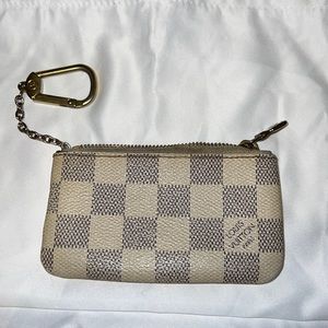 Louis Vuitton White Keychain Wallet